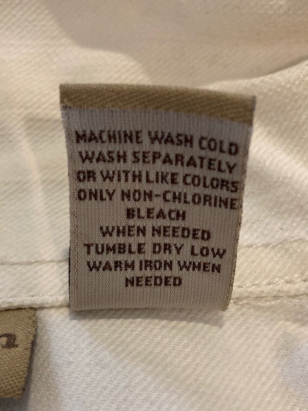 RUFF HEWN Jacket White Denim Size M - Picture 7 of 8